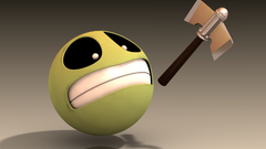 Axe smile abstract graphics