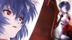 ayanami rei neon genesis evangelion moon face anime girls