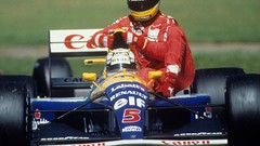 Ayrton Senna Silverstone Williams formula one Nigel Mansell