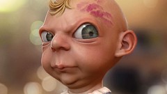 Baby funny artistic realistic