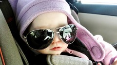 Baby funny reflections sunglasses Aviators