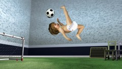 Baby funny soccer