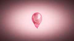 Baby pink background Balloons minimalistic artwork pregnant 