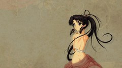 Back anime girls nude looking back