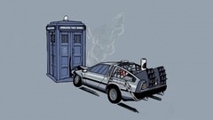 Back to the Future Doctor Who tardis delorean dmc-12 crossovers