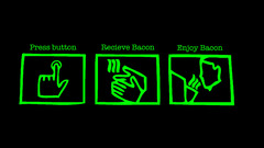 Bacon delivering