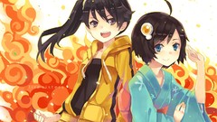 Bakemonogatari araragi karen Japanese clothes Araragi Tsukihi