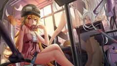 Bakemonogatari hanekawa tsubasa monogatari-series soft shading 