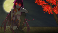 Bakemonogatari red eyes senjougahara