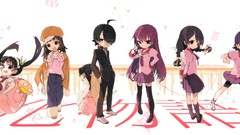 Bakemonogatari senjougahara hitagi hanekawa tsubasa