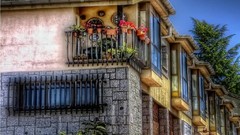 Balcony corner HDR Photography
