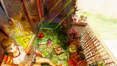 Balcony skirts anime girls original characters