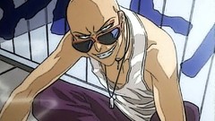 Bald sunglasses smiling bleach Ikkaku Madarame