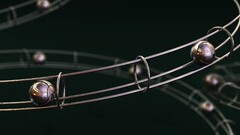 ball digital art metal render cgi Simple Background