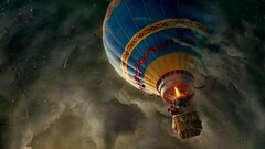 balloon hot air balloons fantasy art digital art Movies vehicle