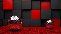 Balls 3d mirrors 3D renders