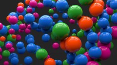 Balls abstract 3d