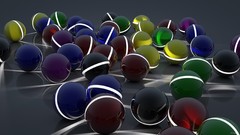 Balls abstract 3d multicolor presents digital art