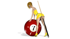 Balls billiards Tables girls