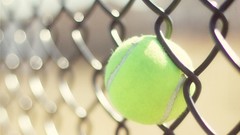Balls fences bokeh Chain Link Fence tennis balls