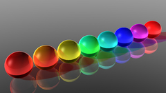 Balls glass art abstract