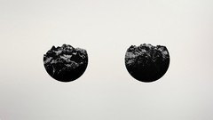 Balls half white background Photo manipulation