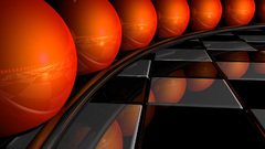 Balls reflection abstract graphic