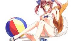 Balls Ribbons Beaches blush cleavage bikini boobs Caster 