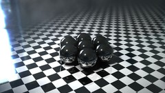 Balls Steel abstract