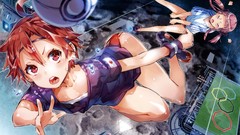 Balls tears red eyes pink hair anime girls closed eyes short 