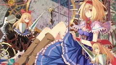 Balls weapons dolls dress gears horns rings red eyes Ribbons 