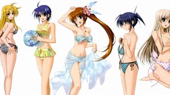 Balls white Anime Subaru blondes blue hair anime girls blue 