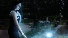 Balls woman lighting fantasy art