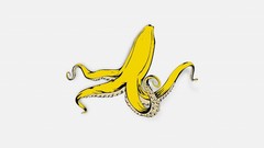 Bananas minimalistic octopuses