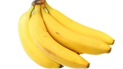 Bananas white background colors Vitamins fruits fresh strong