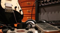 Band headphones guitars effects music bands amplifiers