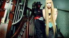 Band Japanese blondes asians cosplay Aural Vampire
