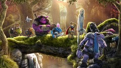 Band paintings caught digital art fantasy art airbrushed