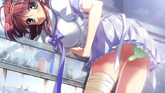 Bandages underwear panties hentai bent over