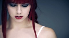 Bangs models redheads straight bangs