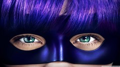 Bangs purple hair kick-ass 2 domino mask