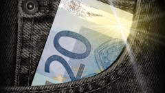 Banknote euros jeans Euro