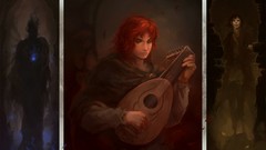 Bard lute fantasy art Kvothe The Kingkiller Chronicle