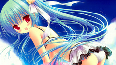 Bare shoulders Beaches blue