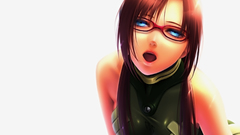 Bare shoulders brunettes blue