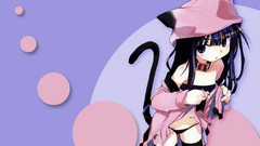 Bare shoulders tails nekomimi