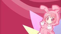 Barefoot pink hair animal