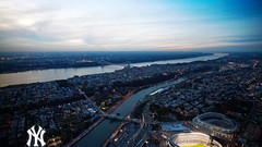 Baseball aerial new york yankees mlb