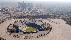baseball Los Angeles los angeles dodgers stadium USA aerial view