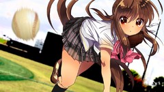 Baseball school uniforms little busters natsume rin